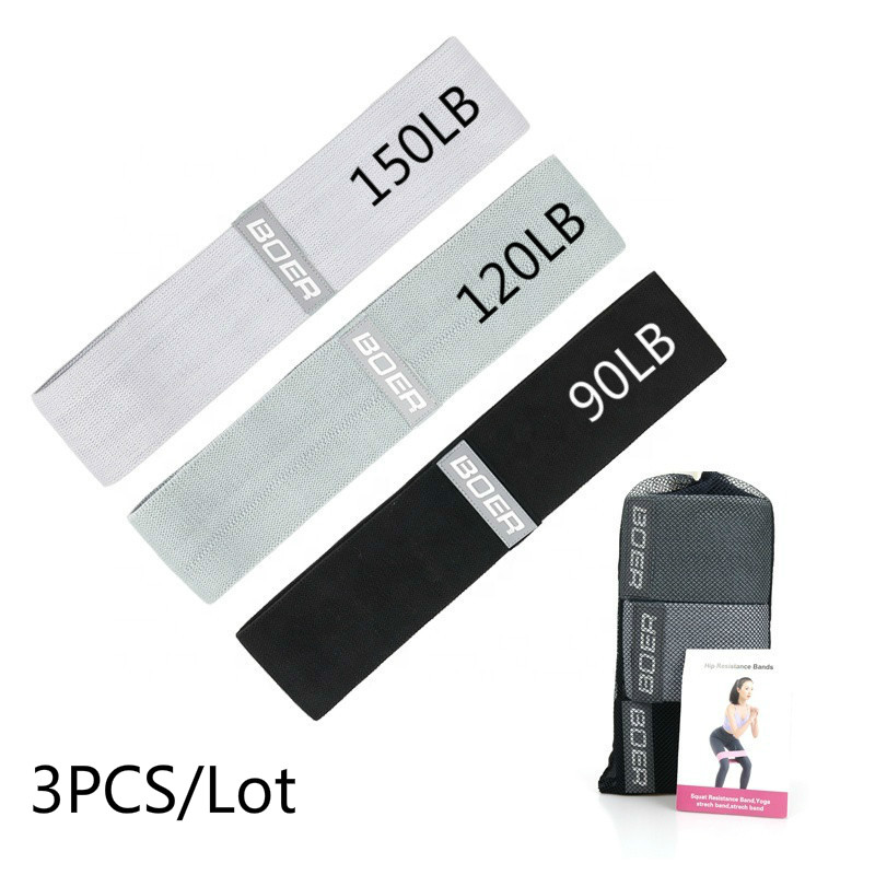 Sports Equipment Names - 3PCS Women Men Fabric Resistance Bands