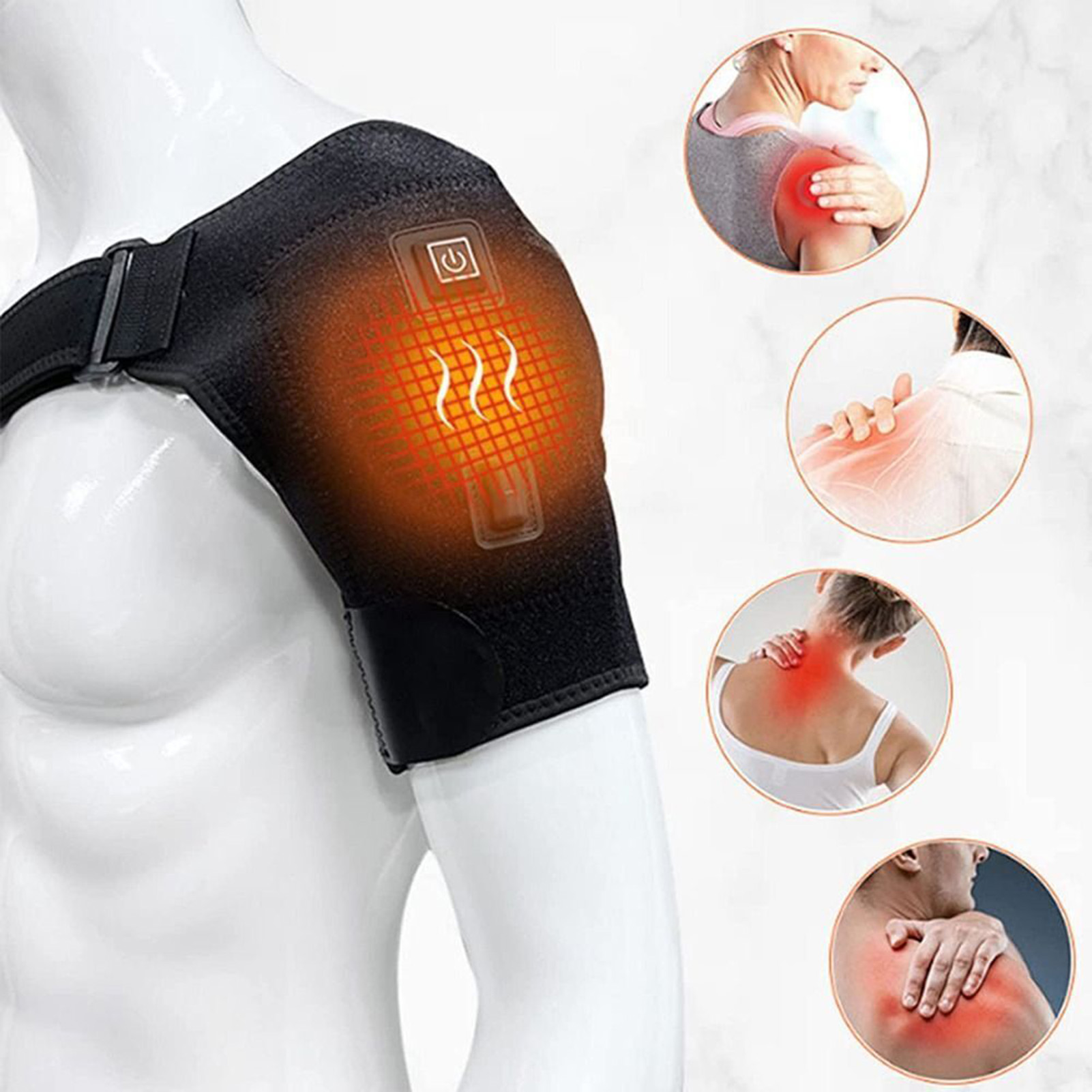 Sports Equipment United - Usb Heated Shoulder Brace Rotator Cuff