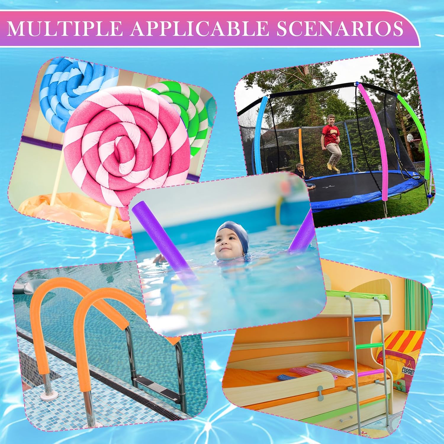 18 Pack Pool Noodles Bulk 39 x - Foam Pool Noodle ulasan dan harga