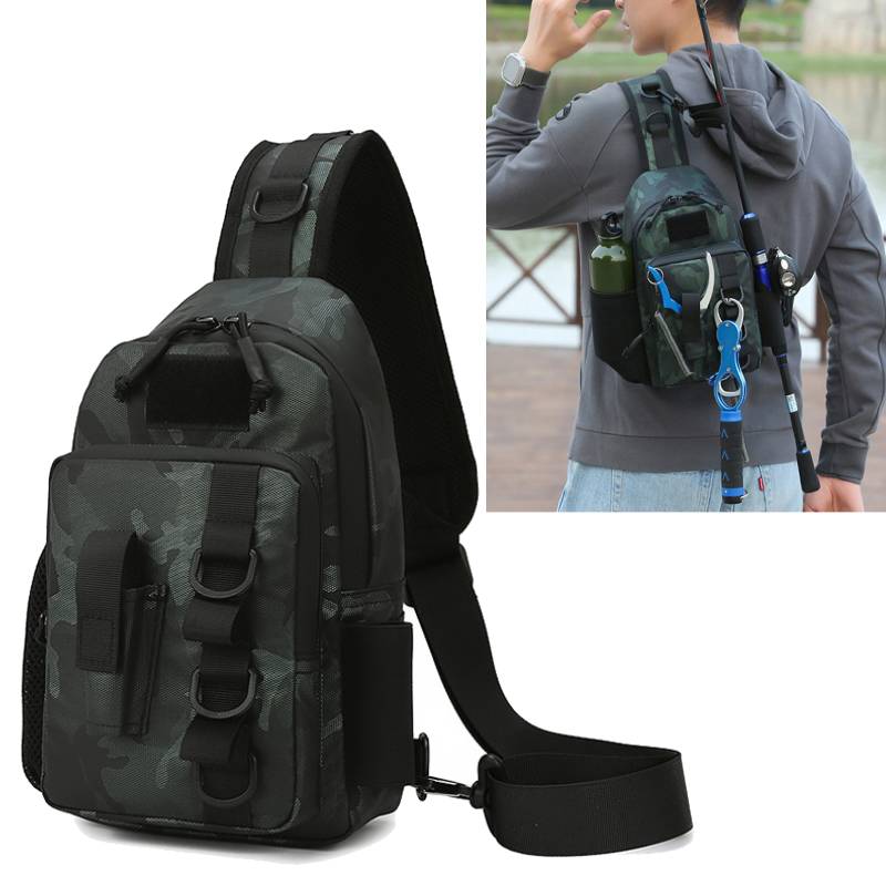 Tactical Fishing Chest Bag wit - Sports Equipment Cabinet ulasan dan harga