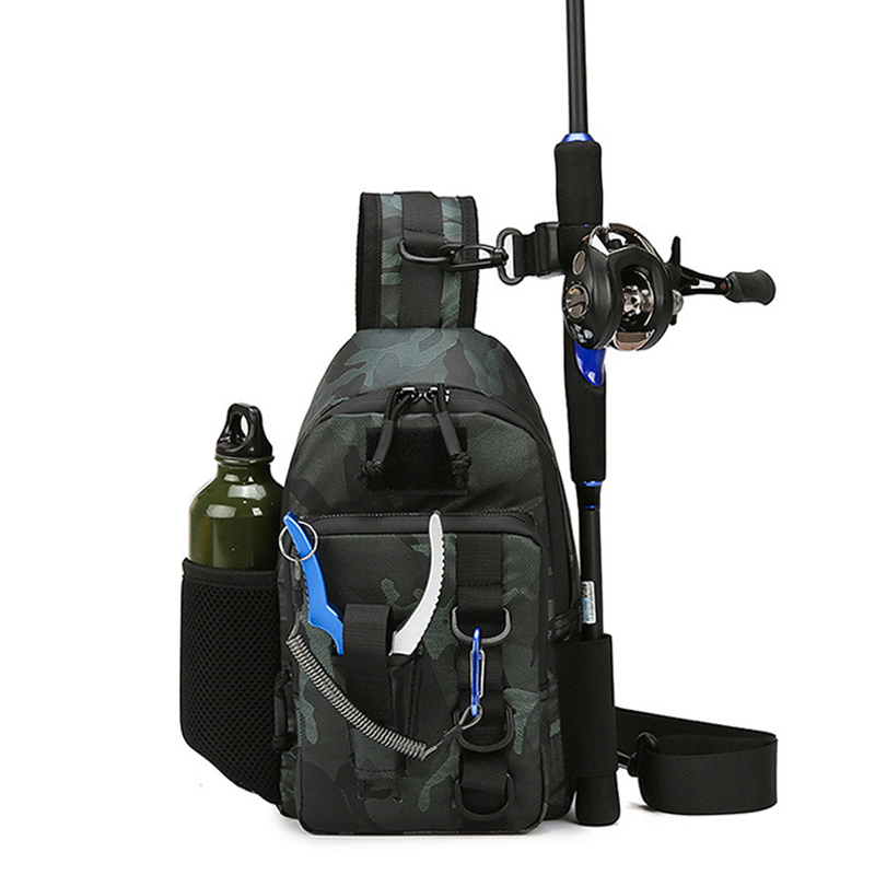 Tactical Fishing Chest Bag wit - Sports Equipment Cabinet ulasan dan harga