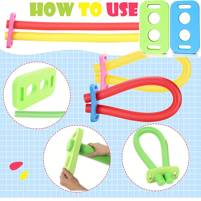 With 2 Cross Holes Swim Noodle - Foam Pool Noodle ulasan dan harga
