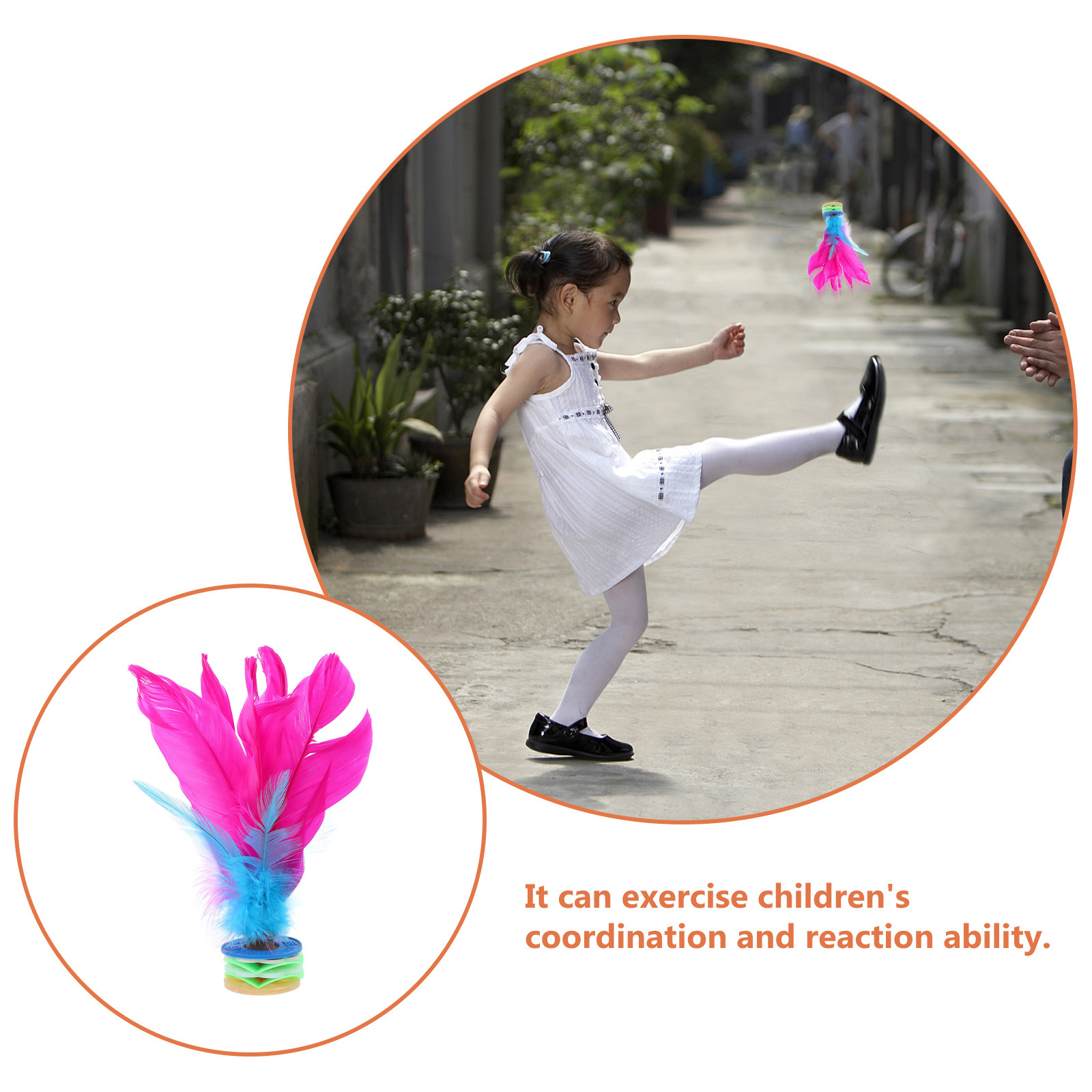 2Pcs Shuttlecock Kick Shuttlec - Sports Equipment In Chinese ulasan dan harga